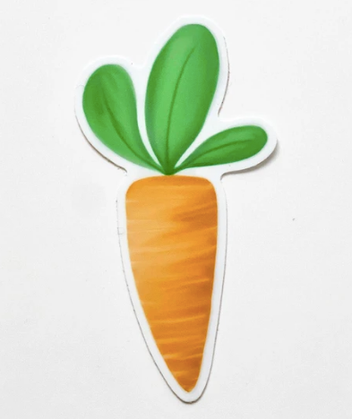 Easter Carrot Vinyl Sticker
