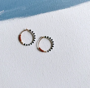 Earrings - Little Colorloop Monochrome
