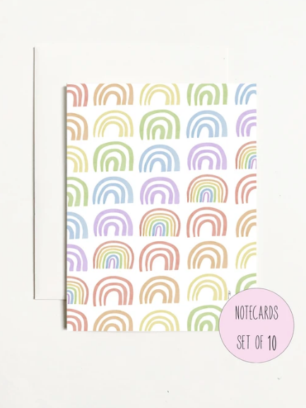 Rainbow Boxed Notecards