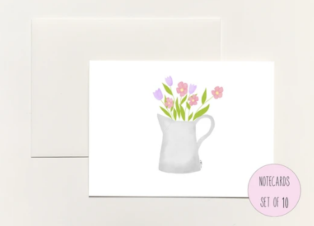 Watering Can Folded Notecard