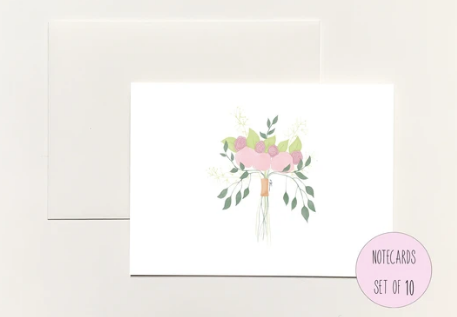 Wedding Bouquet Boxed Notecards
