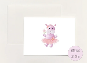 Hippo Boxed Notecards