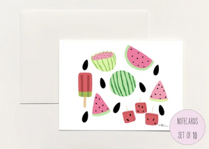 Watermelon Boxed Notecards