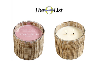 Peony Blush 2 Wick Handwoven Candle