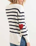 Amour Sweater - Striped Navy