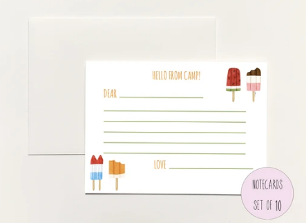 Popsicles Camp Notes