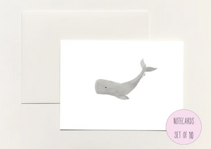 Whale Folded Notecard