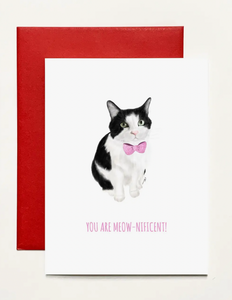 You Are Meow-Nificent Valentine Greeting Card