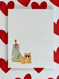 Valentine Cats Small NotePad