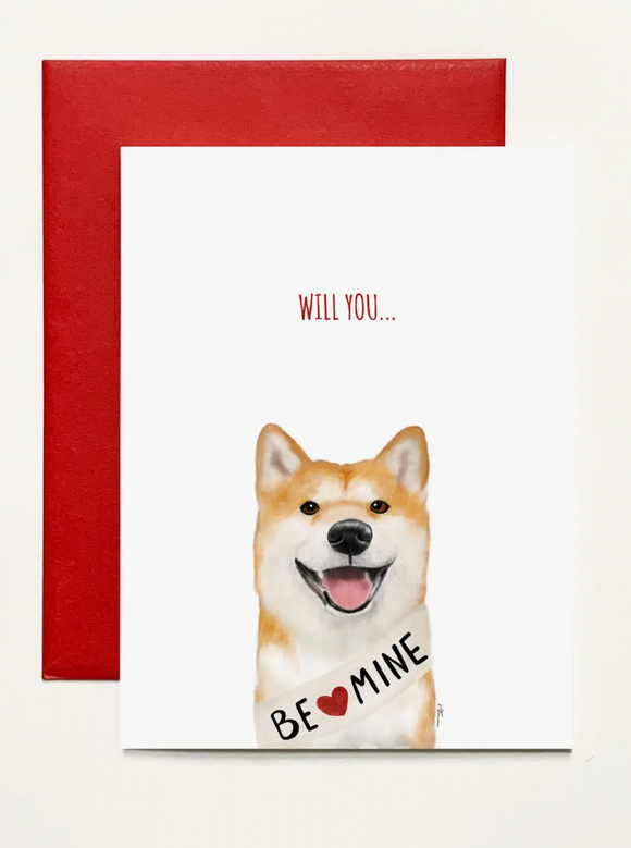 Will You Be Mine Valentine Greeting Card