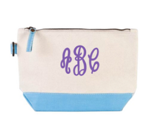 Light Blue Cosmetic Tote