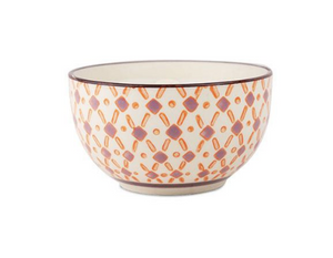 Boheme 7 oz. Candle Hand Painted Bowl Pink Pepper Pomelo Scent