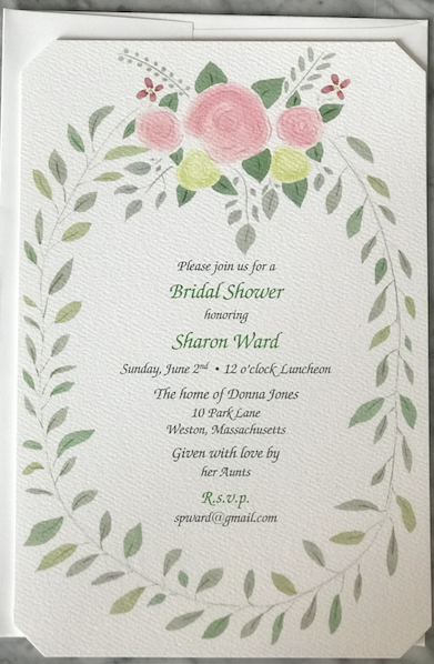Floral Springtime Invitation
