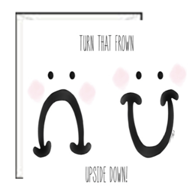 Turn that Frown Greeting Card