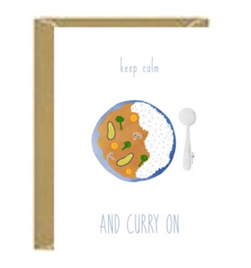 Curry On Greeting Card