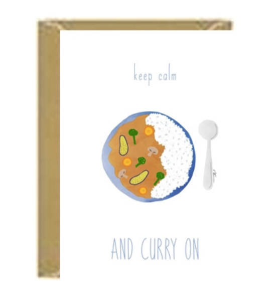 Curry On Greeting Card