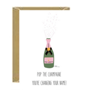 Pop The Champagne Greeting Card