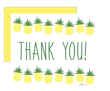 Pineapple TY Greeting Card