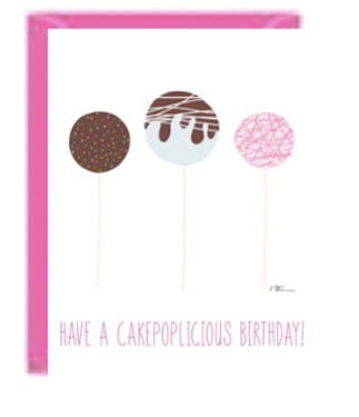 Cakepop Birthday Greeting Card