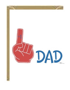 #1 Dad Greeting Card