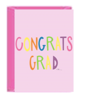 Pink Congrats Greeting Card