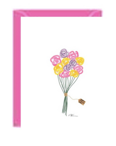 Mothers Day Bouquet Greeting Card