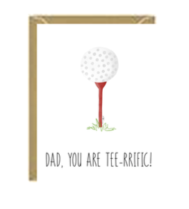 Fathers Day Tee-rific Greeting Card