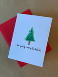Holiday Boxed Greeting Cards - Water Color Tree