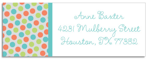 multi dots address labels