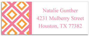 geo pink address labels