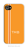 Racing Stripe Orange Cell Phone Case