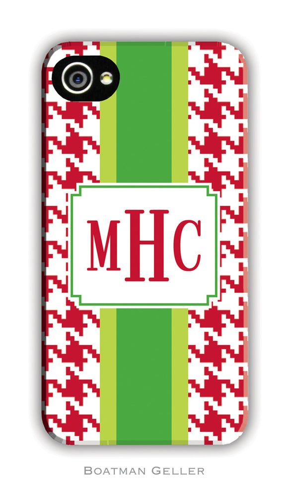 Alex Houndstooth Red Cell Phone Case