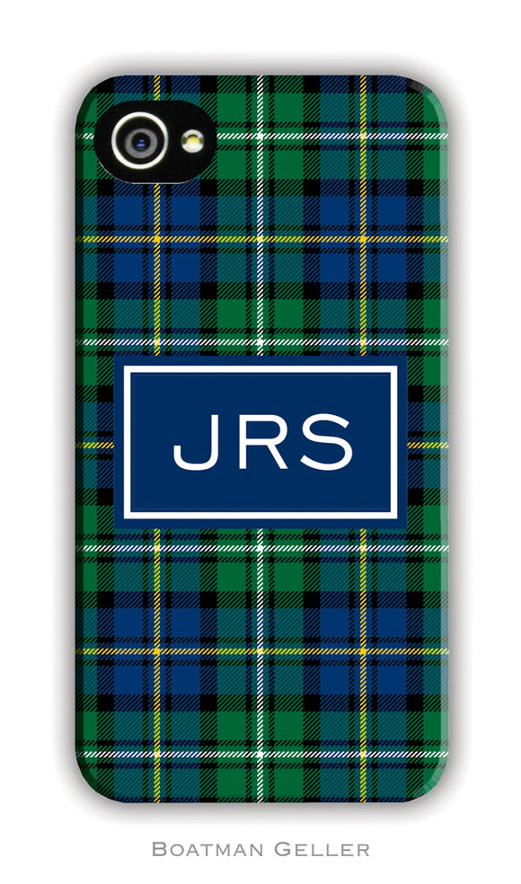 Black Watch Plaid Cell Phone Case