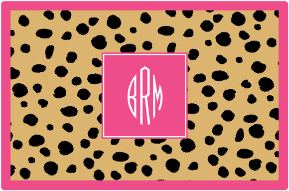 cheetah personalized placemats