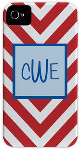 red chevron cell phone case