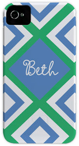 geo blue cell phone case