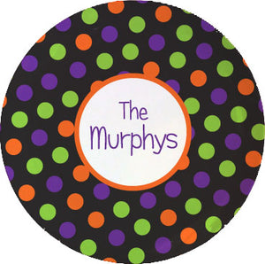 halloween personalized plate