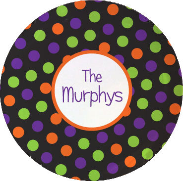 halloween personalized plate