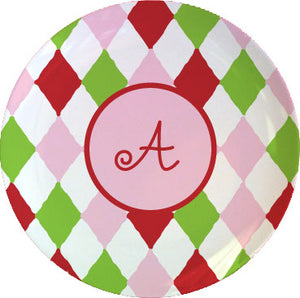 harlequin personalized plate
