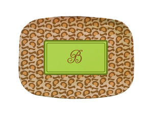 leopard platter