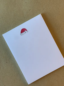 Holiday Notepad - Santa Hat