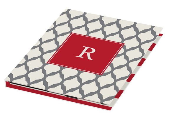 grey lattice personalized tablet cover