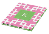 pink squared personalized tablet cover