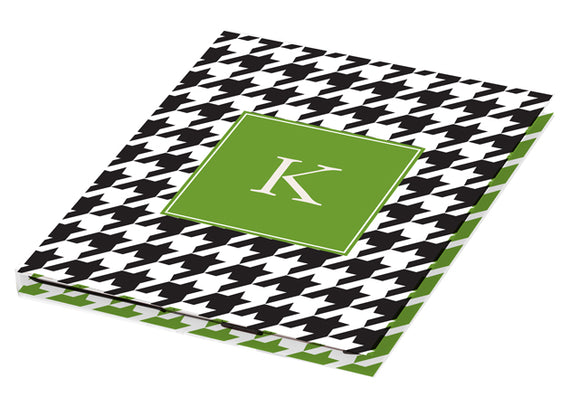 black houndstooth personalized tablet cover
